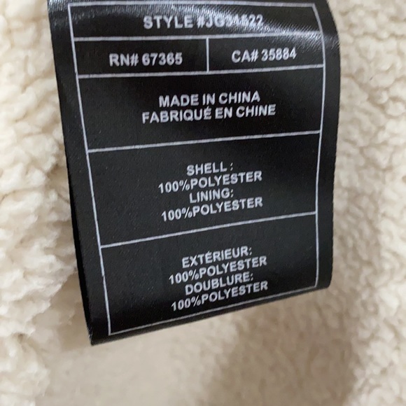 NWT JACK by BB DAKOTA Faux Shearling & Suede Vest Sz Large - Picture 8 of 8